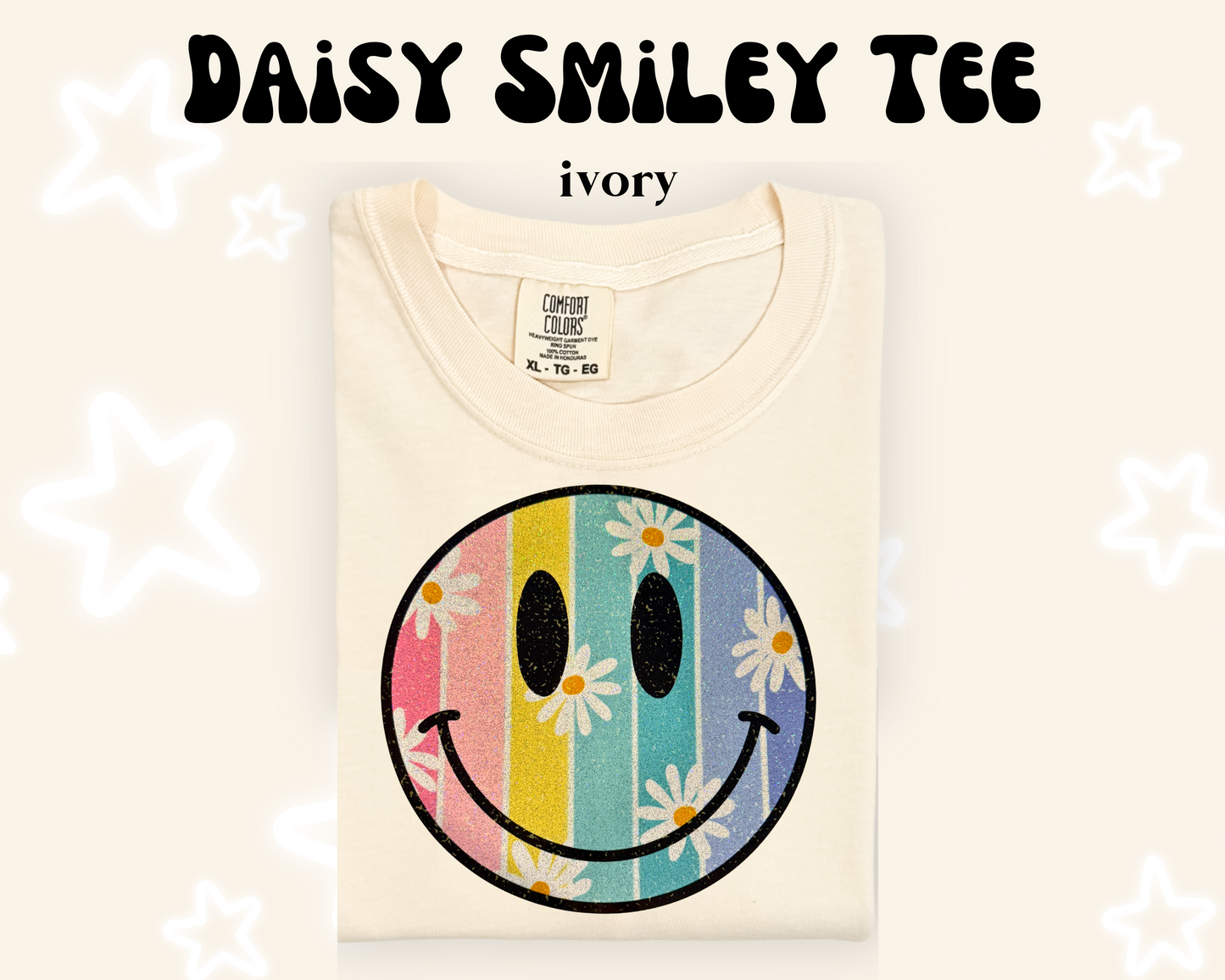 the DAISY SMILEY tee