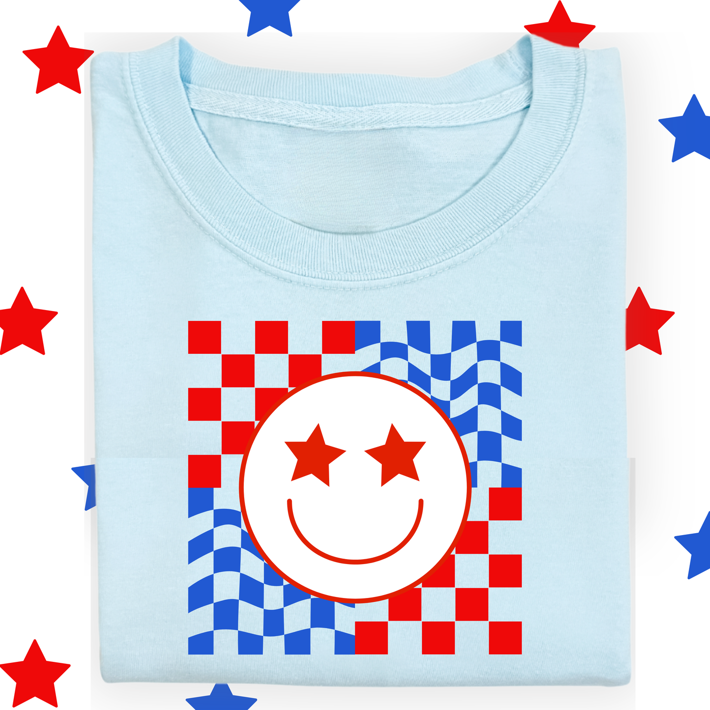 the KIDS STARRY EYED SMILEY tee