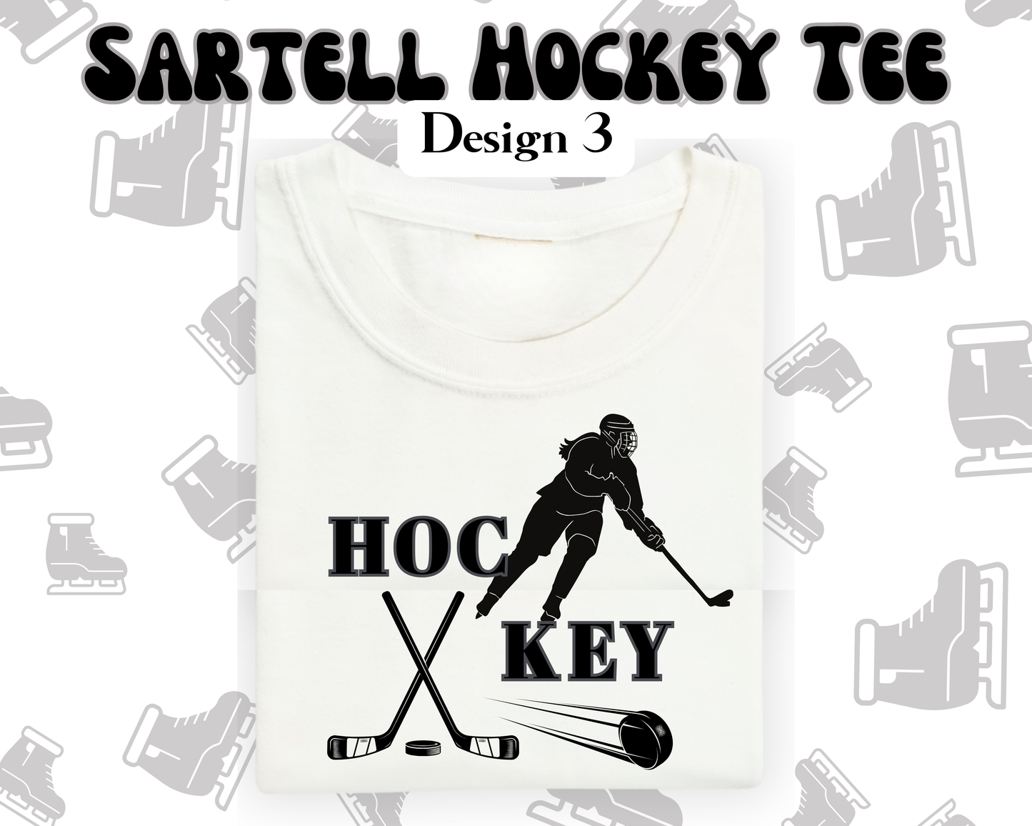 the KIDS HOCKEY tees