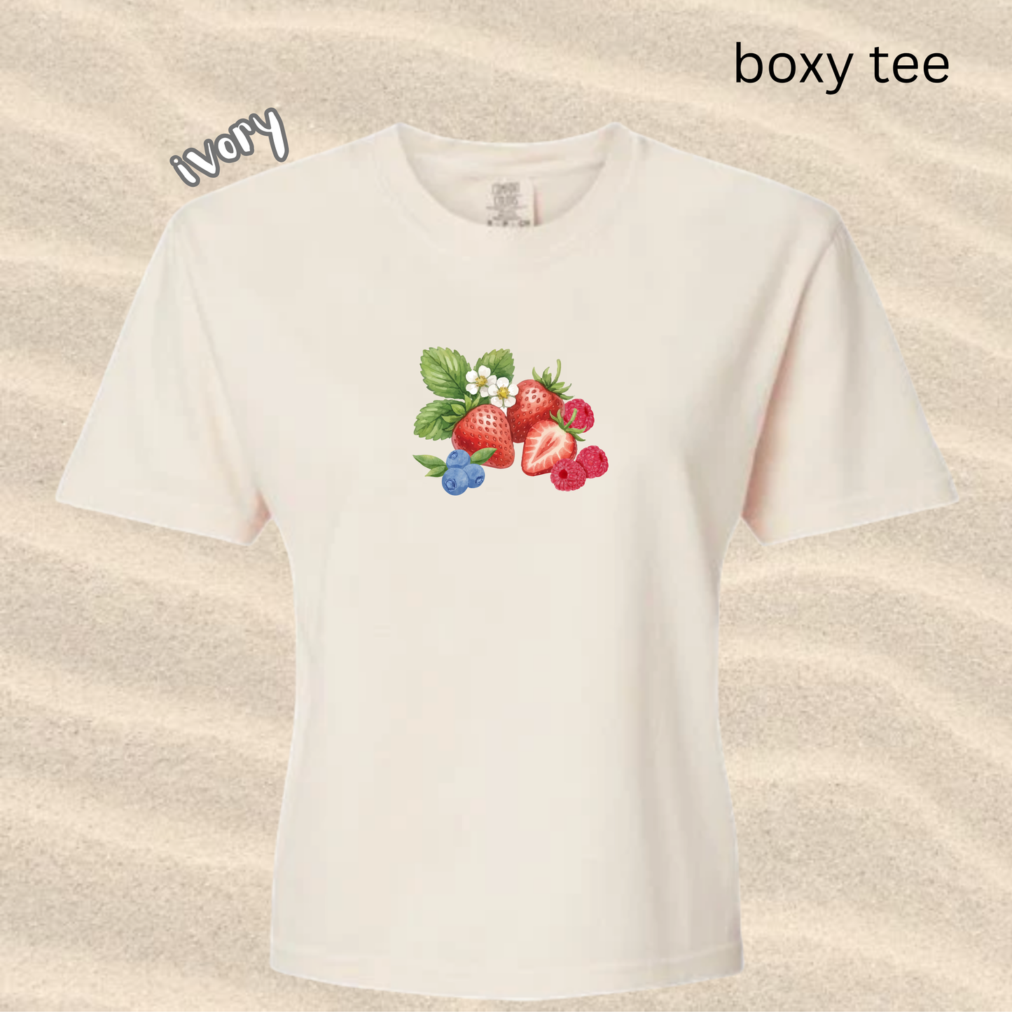 the SUMMER BERRIES boxy tee