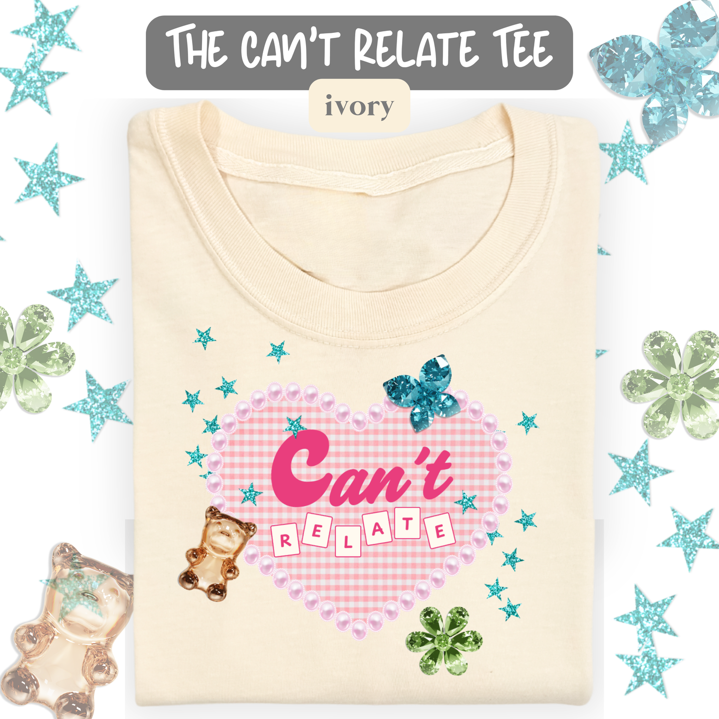 the CAN'T RELATE tee