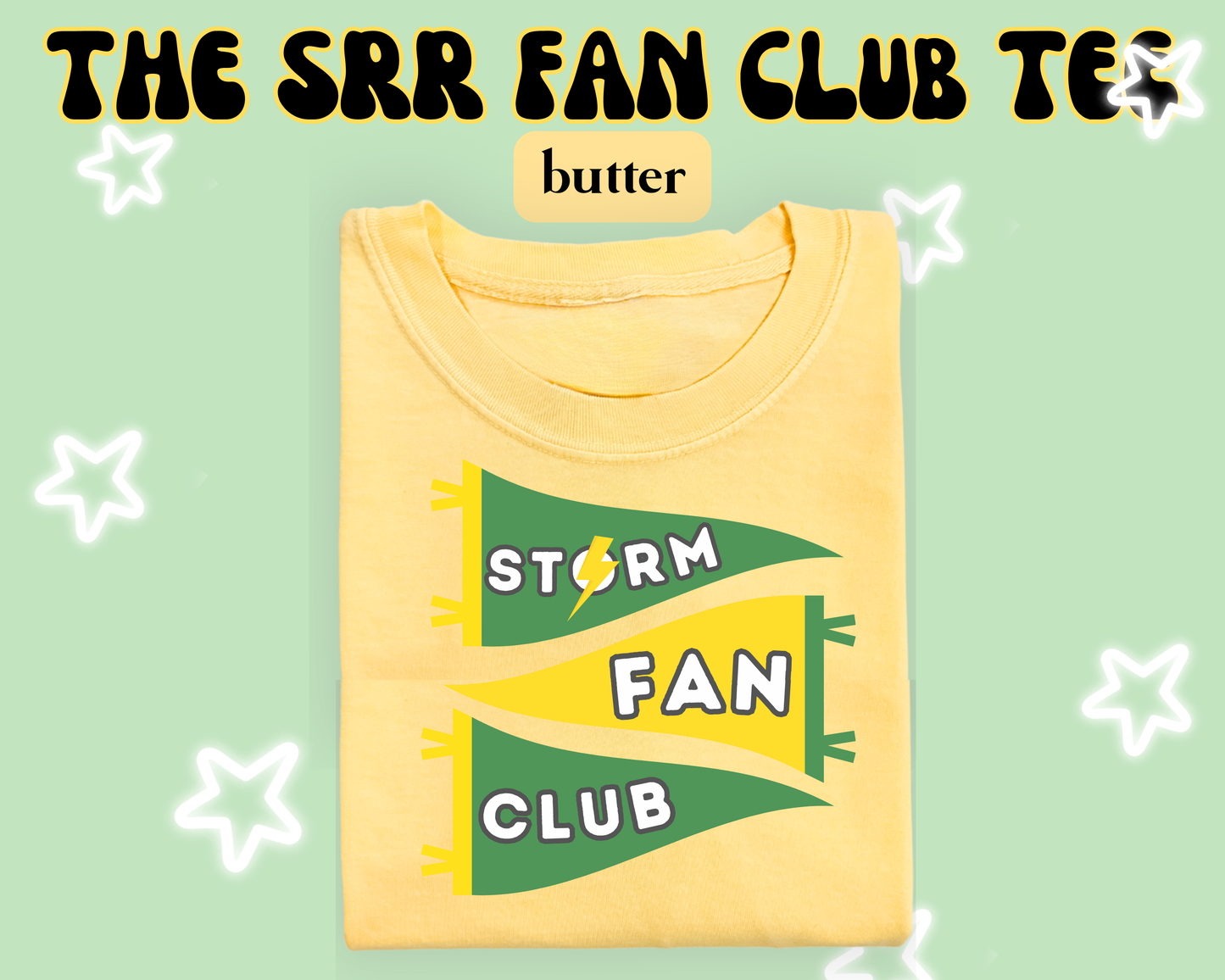 the SRR FAN CLUB tee