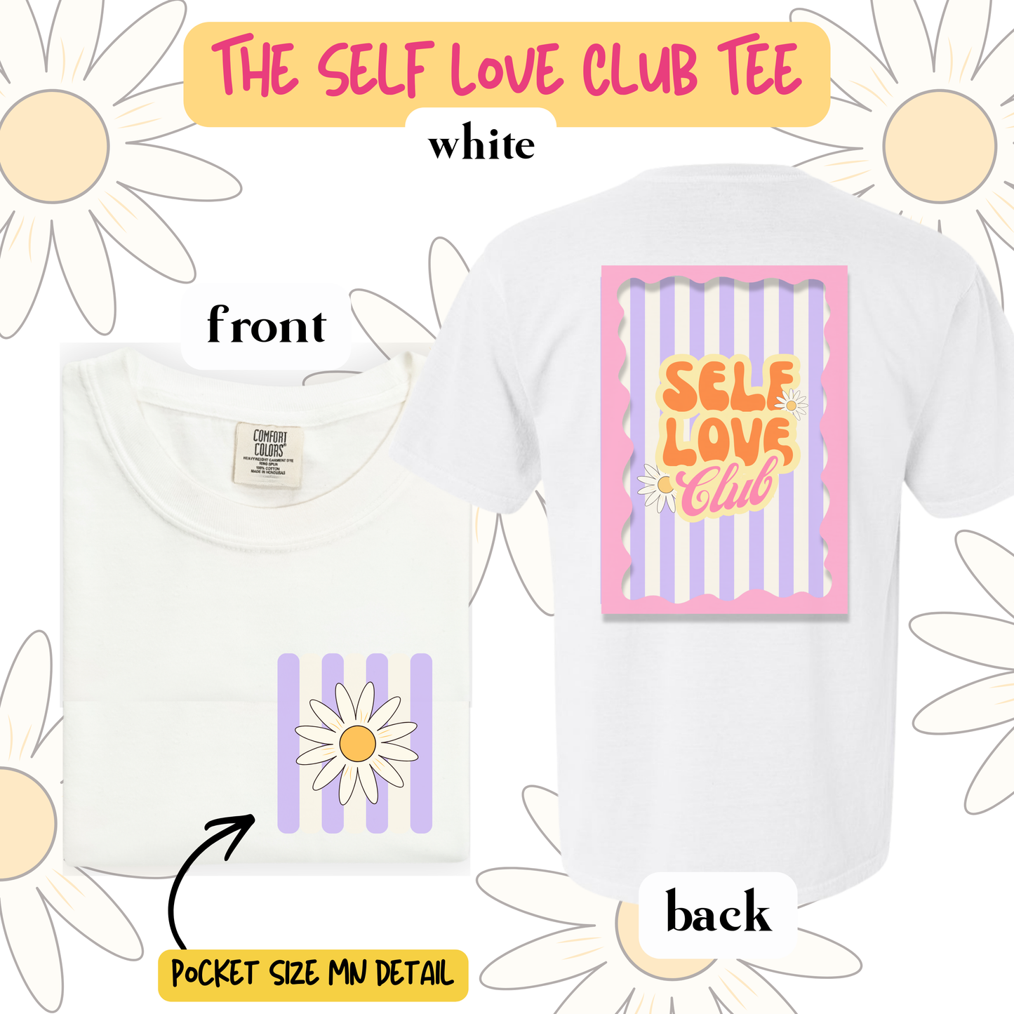 the SELF LOVE CLUB tee