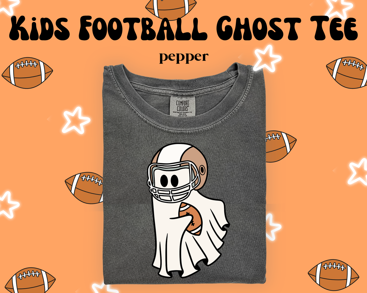 the FOOTBALL GHOST tee