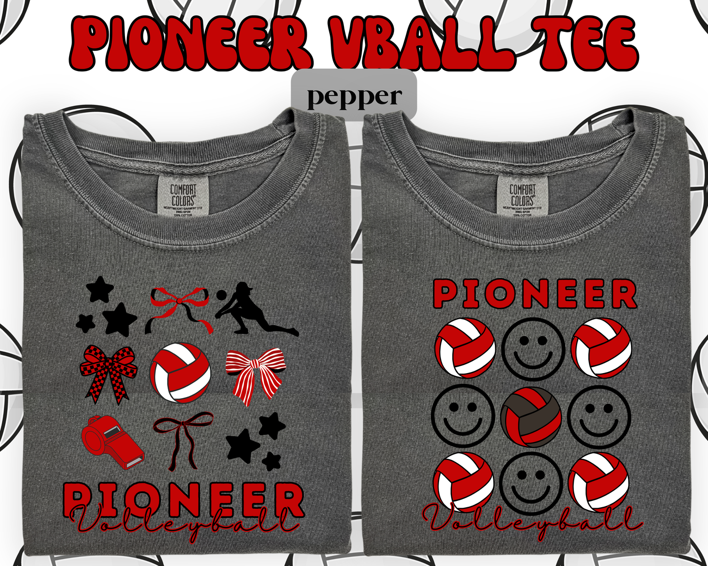 the PIERZ PIONEER VOLLEYBALL tee