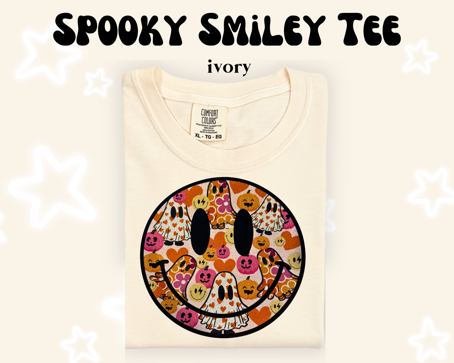 the SPOOKY SMILEY tee