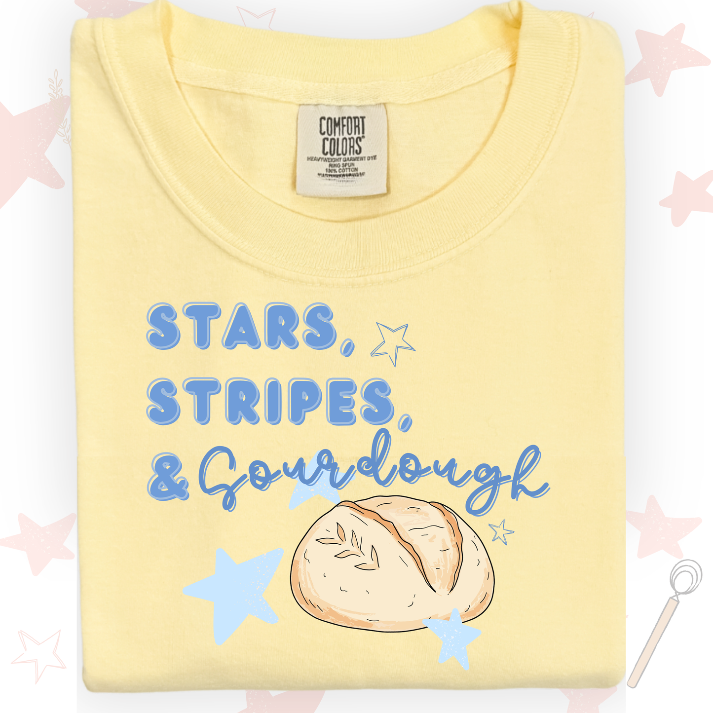 the ADULT STARS, STRIPES, & SOURDOUGH tee