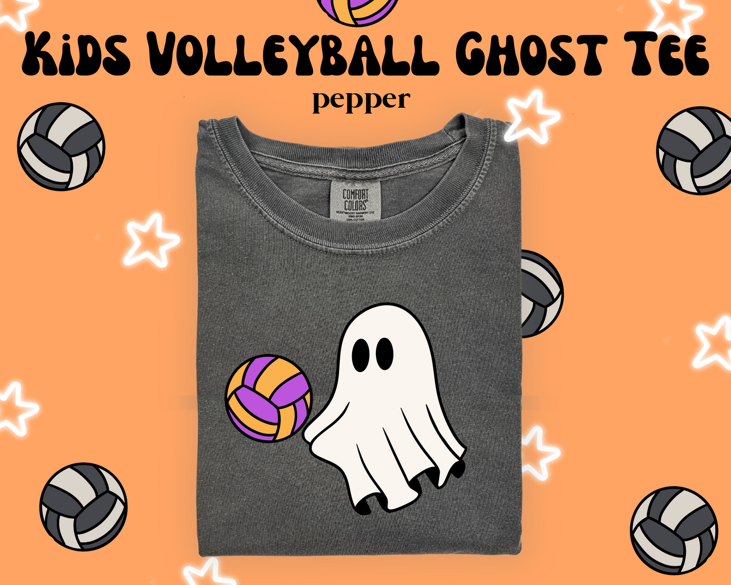 the VOLLEYBALL GHOST tee