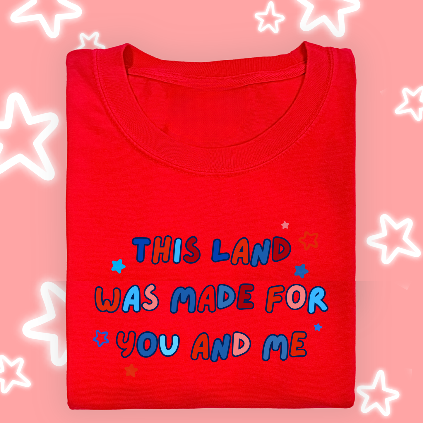 the KIDS THIS LAND WAS MADE FOR US tee