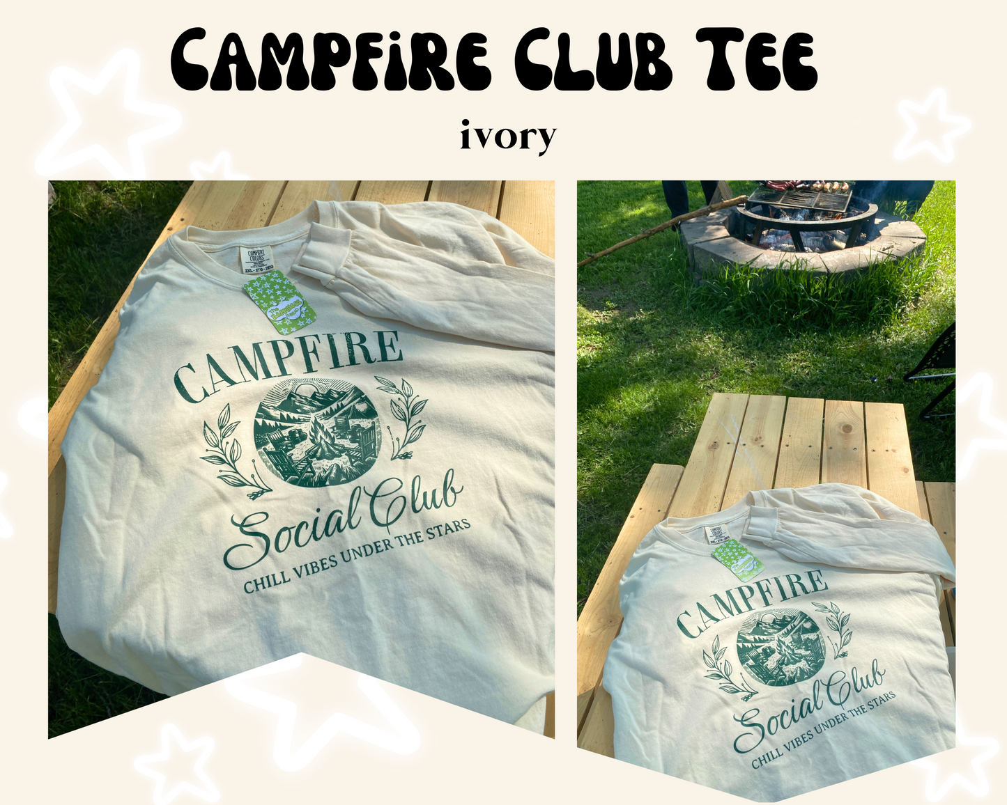 the CAMPFIRE CLUB tee