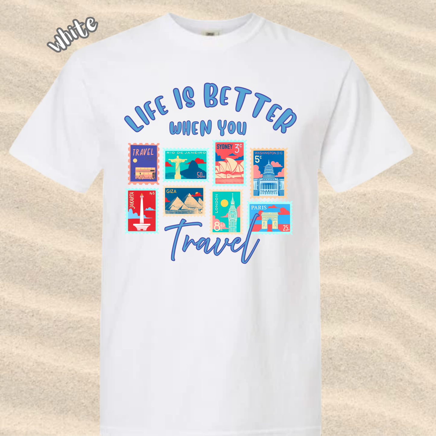 the BETTER TRAVEL tee