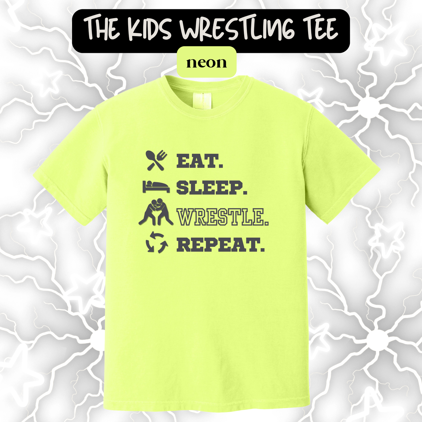 the KIDS WRESTLING ROUTINE tee