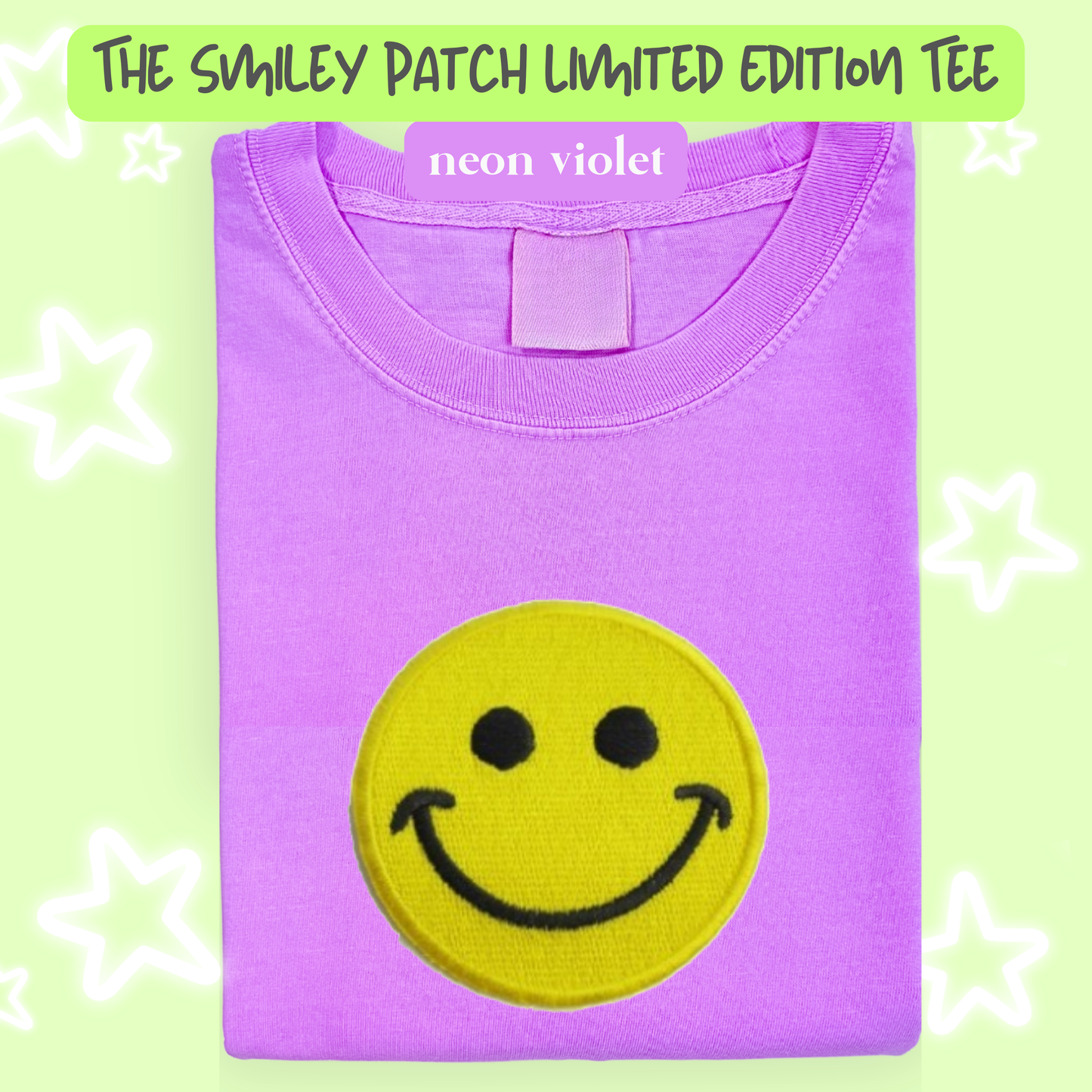 the SMILEY PATCH *LIMITED EDITION* tee