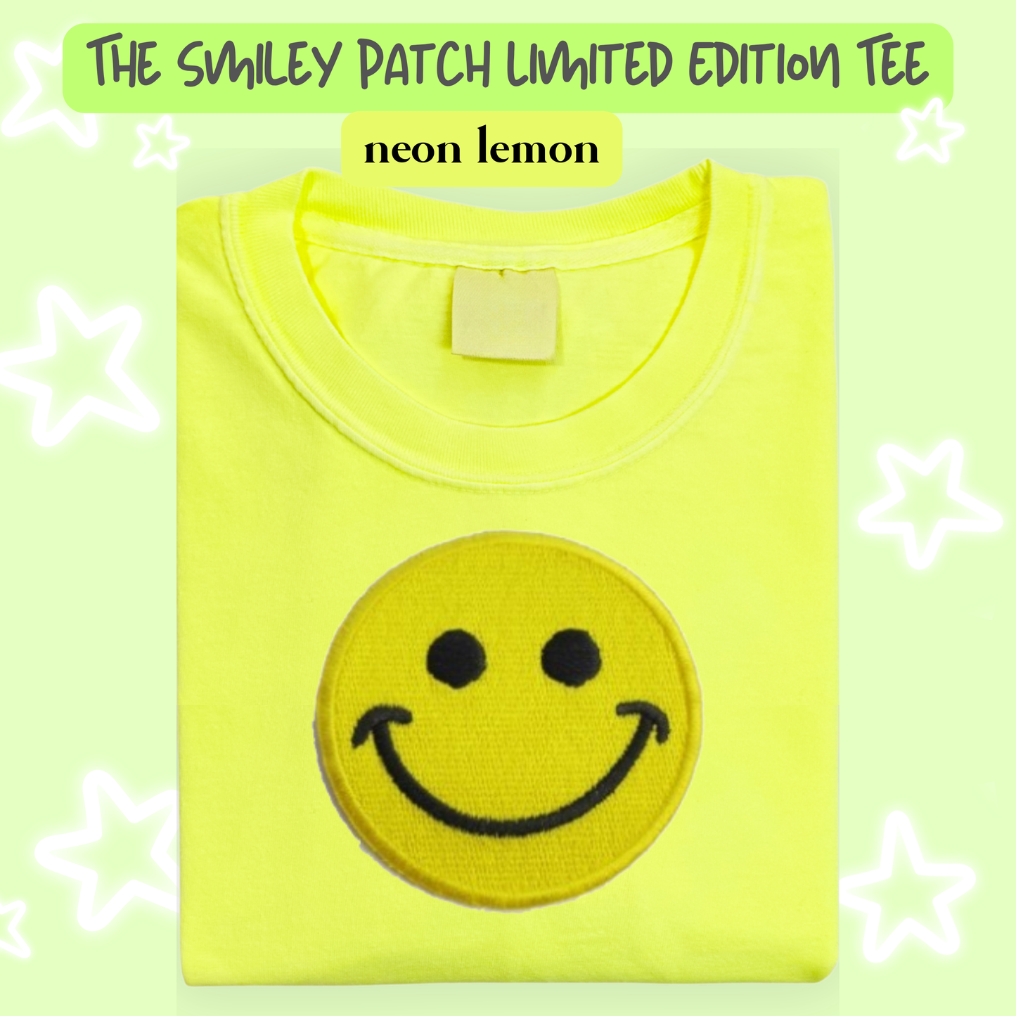 the SMILEY PATCH *LIMITED EDITION* tee