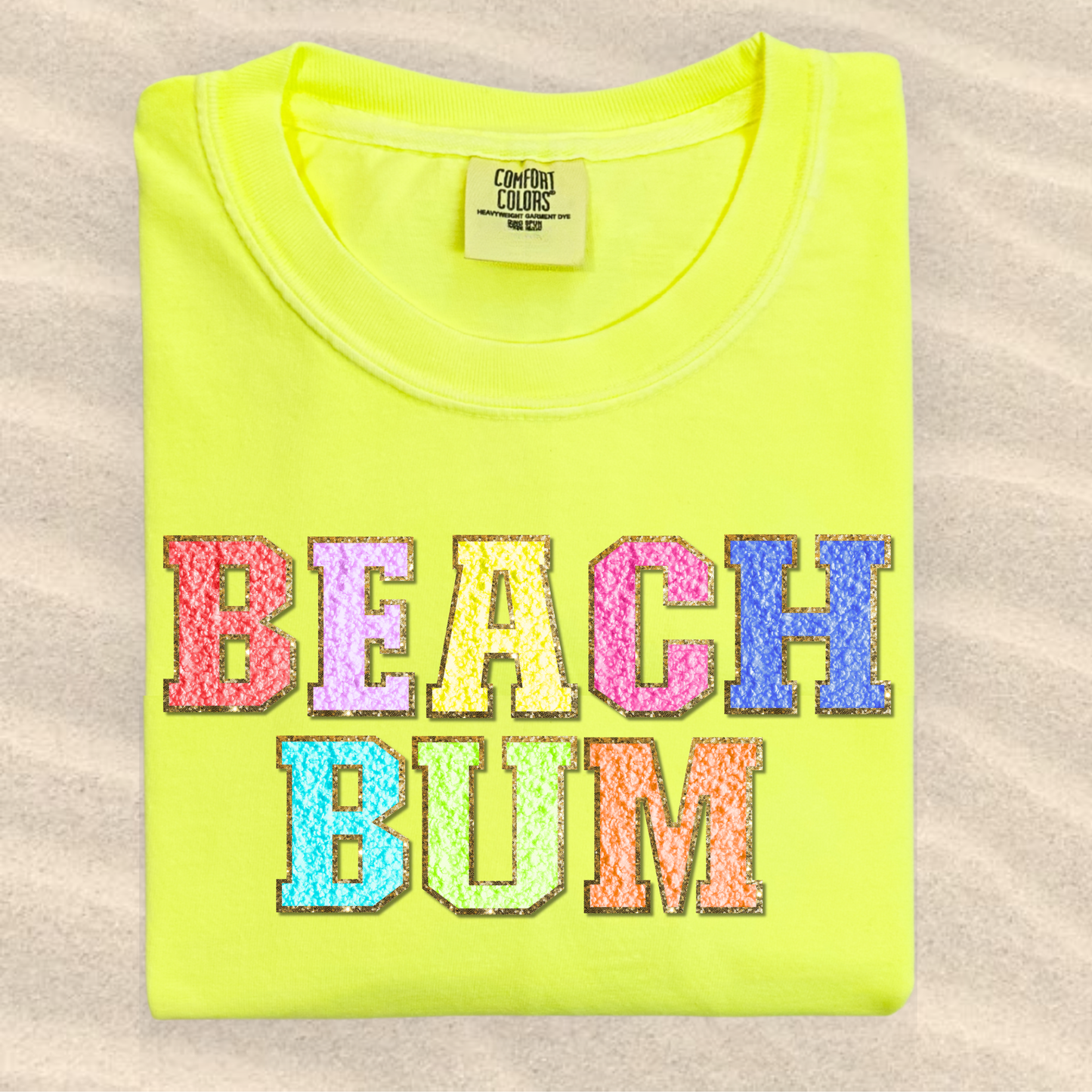 the BEACH BUM PATCH tee