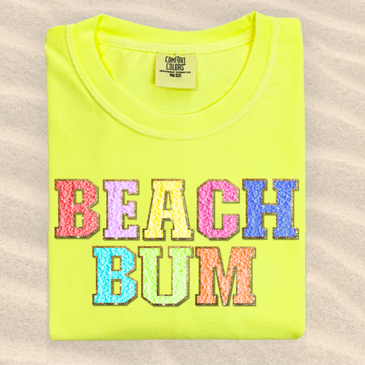 the BEACH BUM PATCH tee