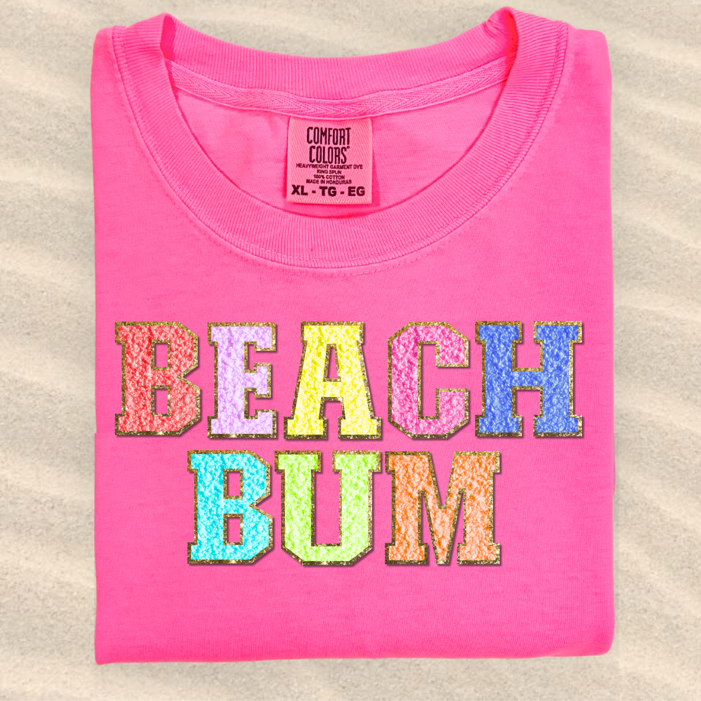 the BEACH BUM PATCH tee