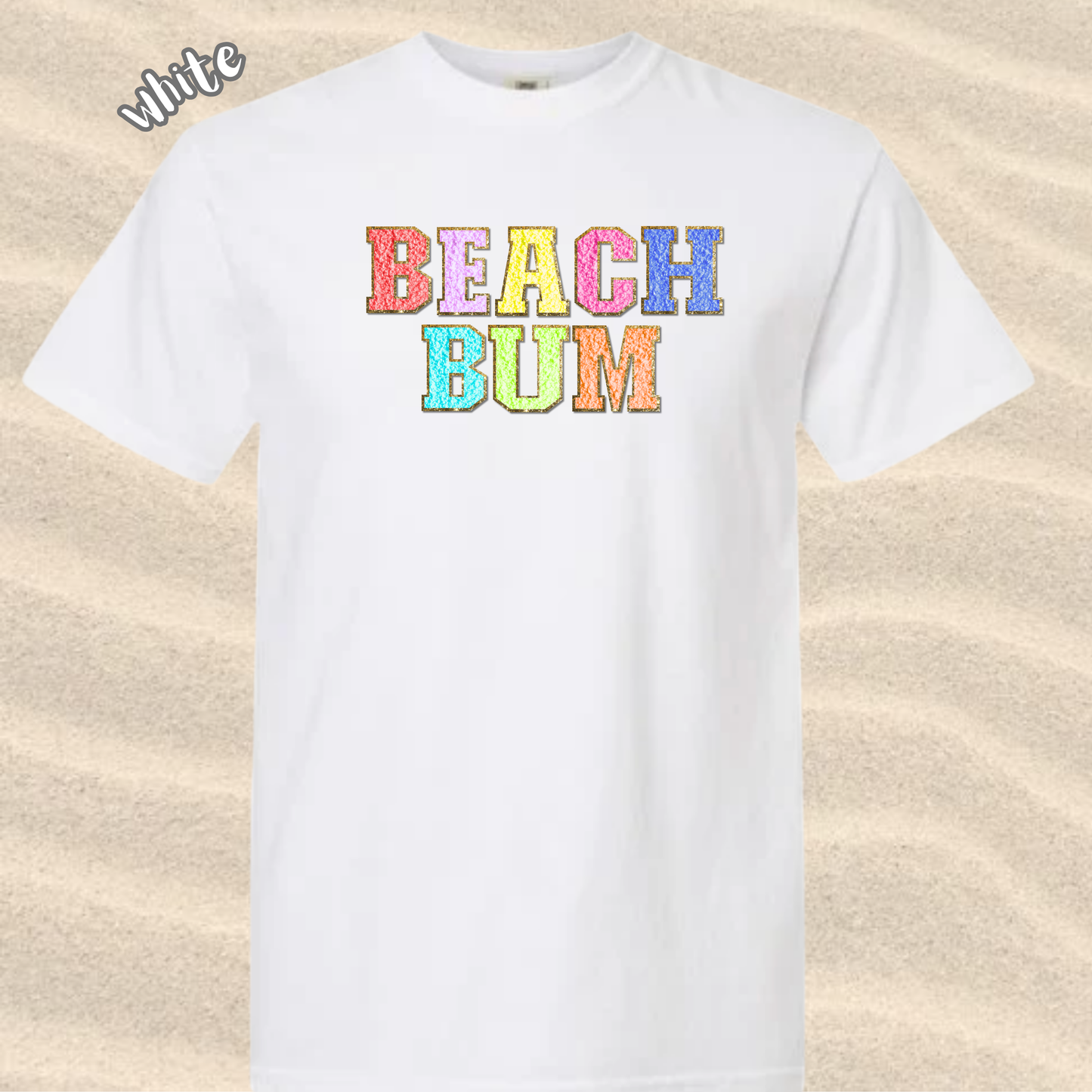 the BEACH BUM PATCH tee