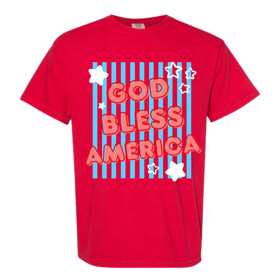 the KIDS GOD BLESS AMERICA tee