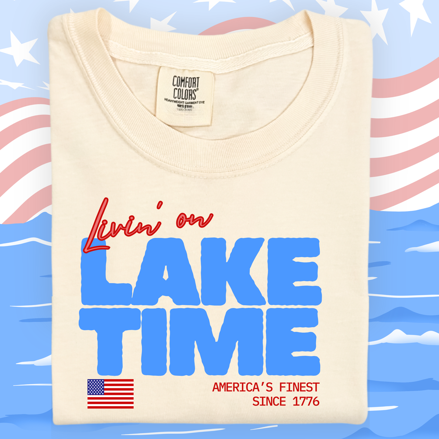 the ADULT LAKE TIME tee