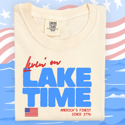 the ADULT LAKE TIME tee
