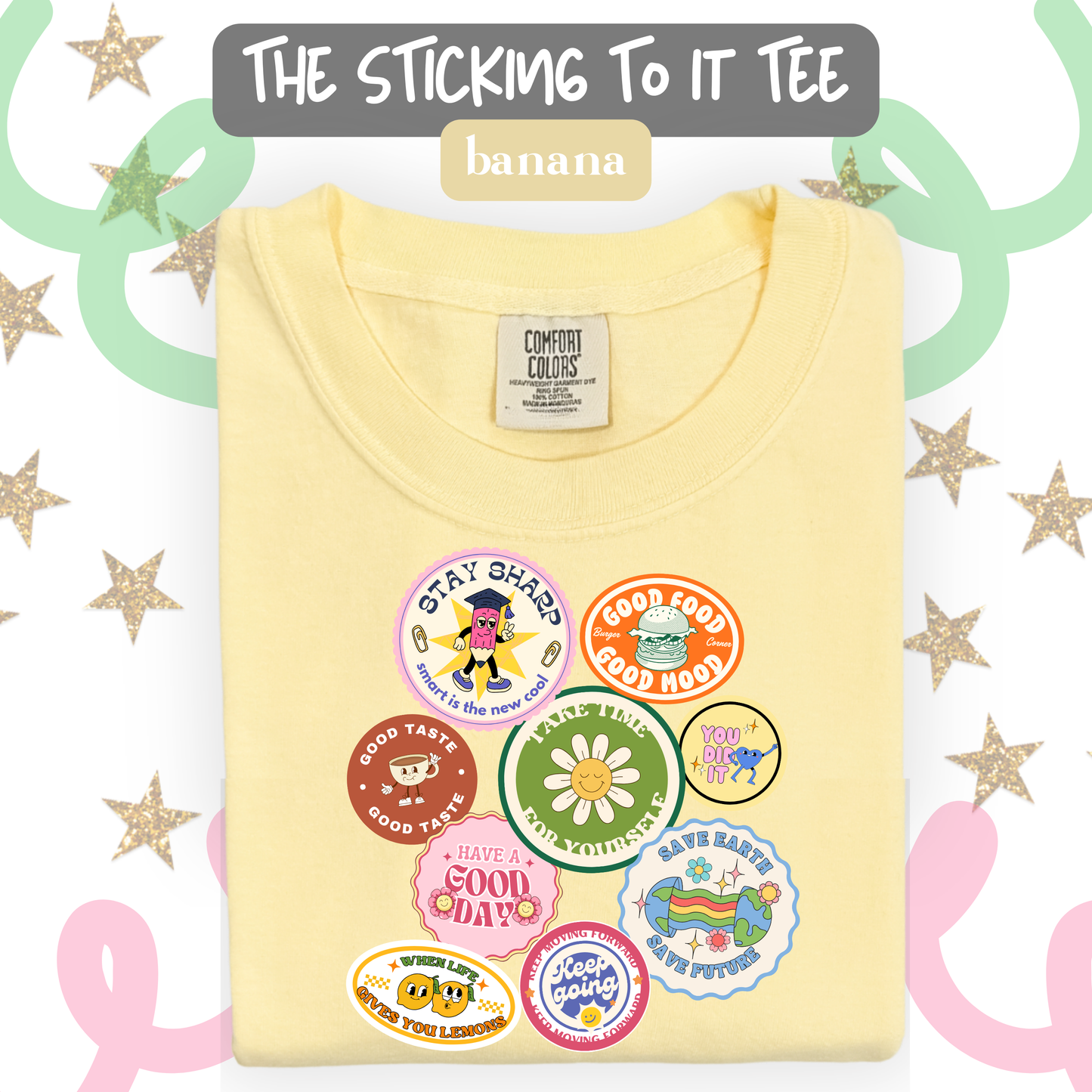 the STICKING TO IT tee