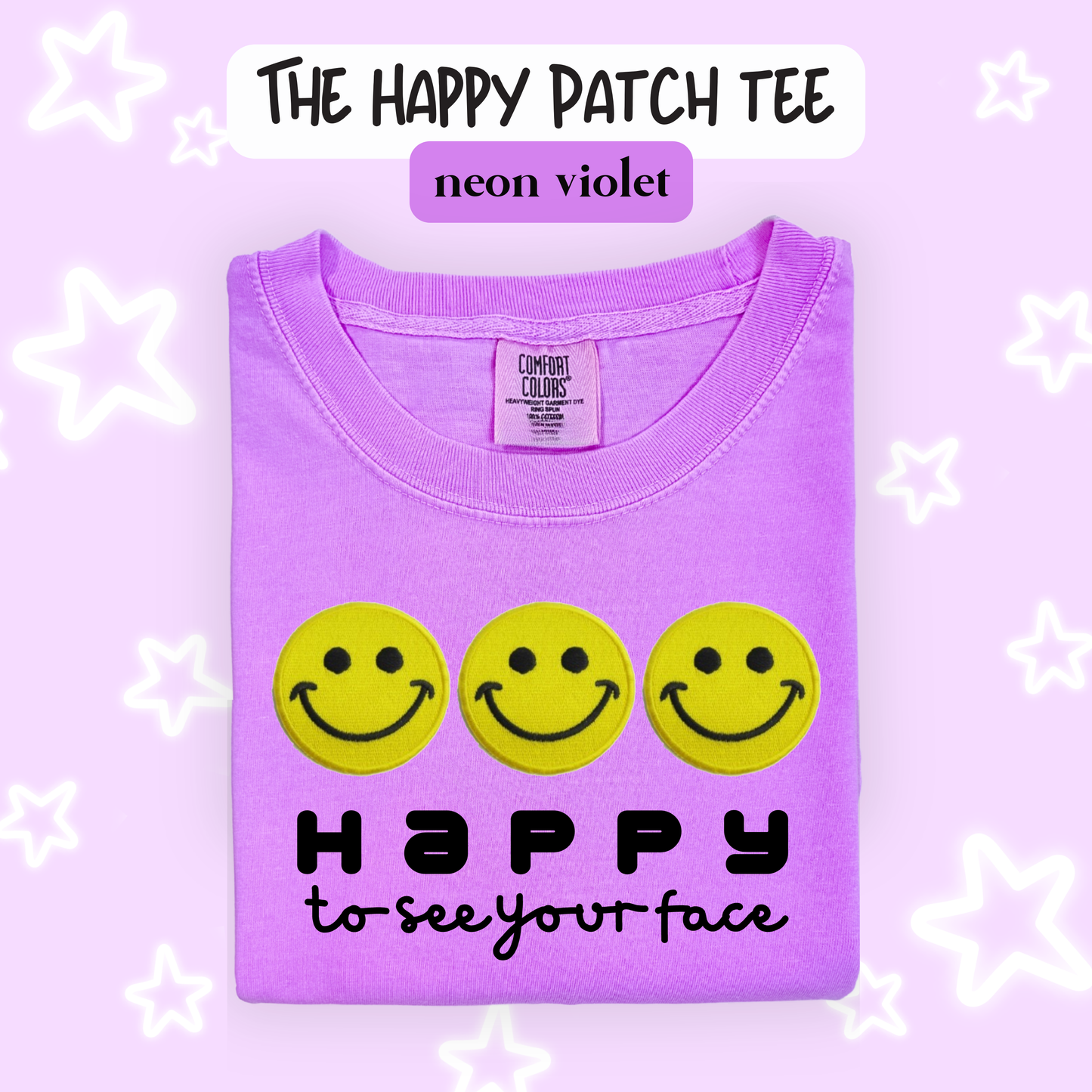 the HAPPY PATCH tee