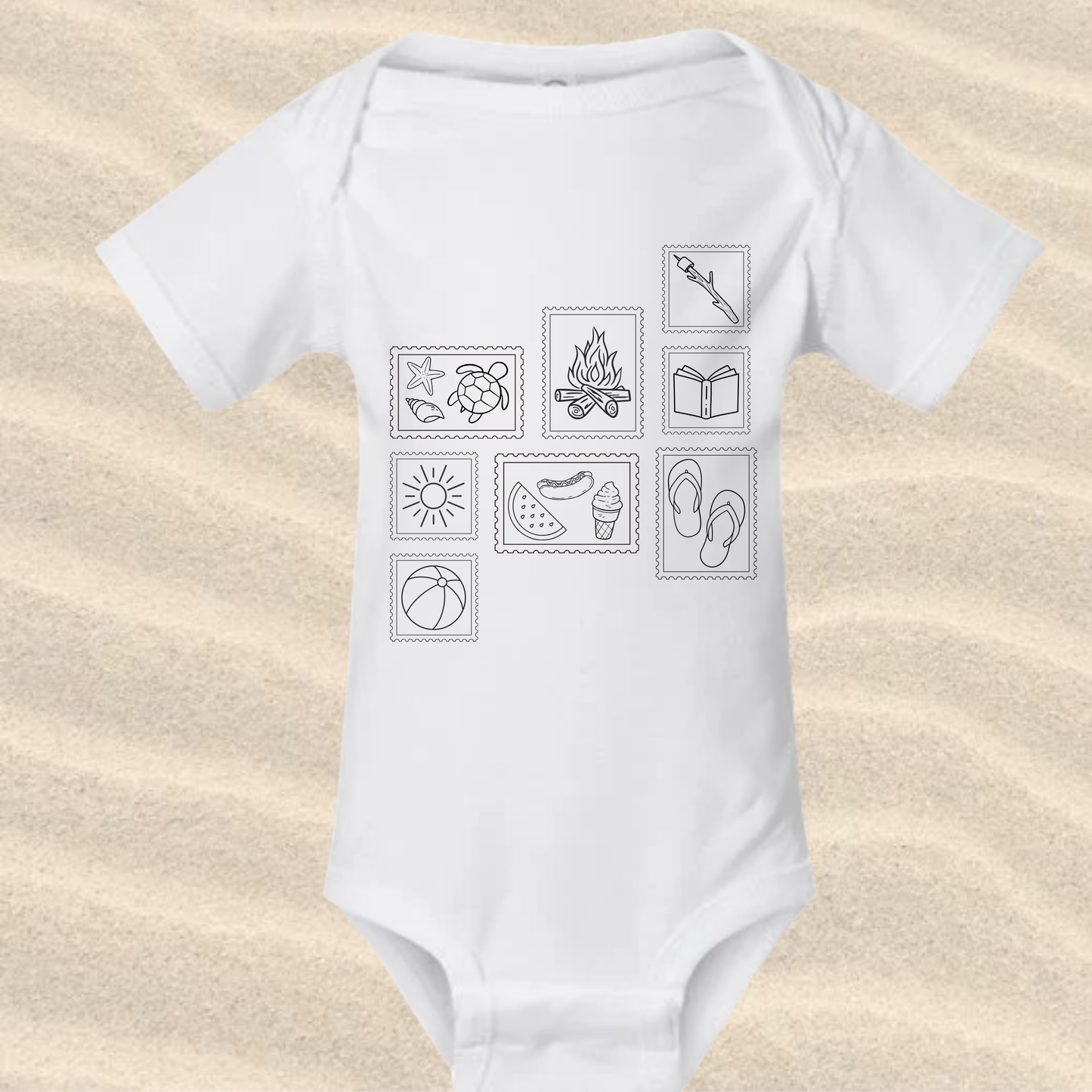 the INFANT ICONIC SUMMER CHARM bodysuit