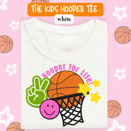 the KIDS HOOPER FOR LIFE tee