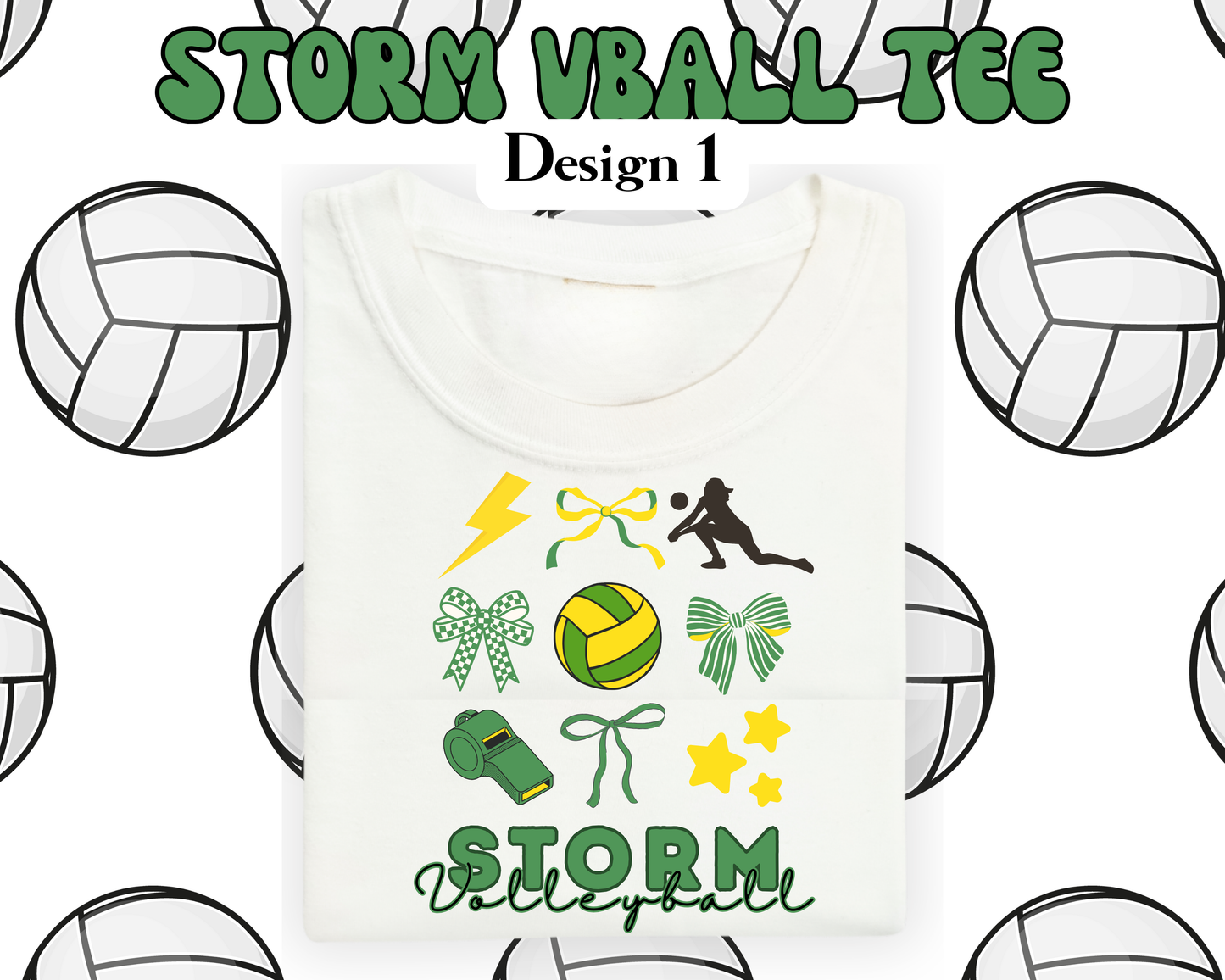 the SRR STORM VOLLEYBALL tee