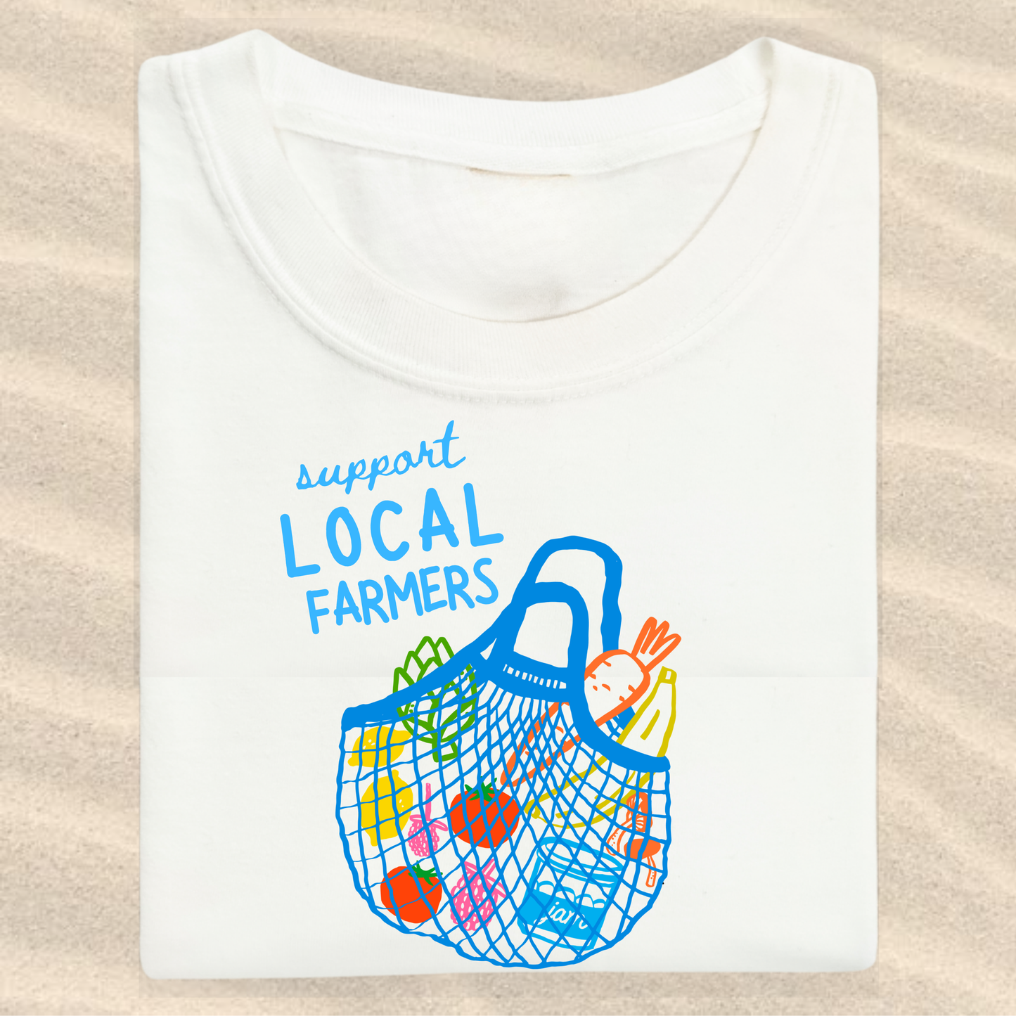 the KIDS FARMERS MARKET tee