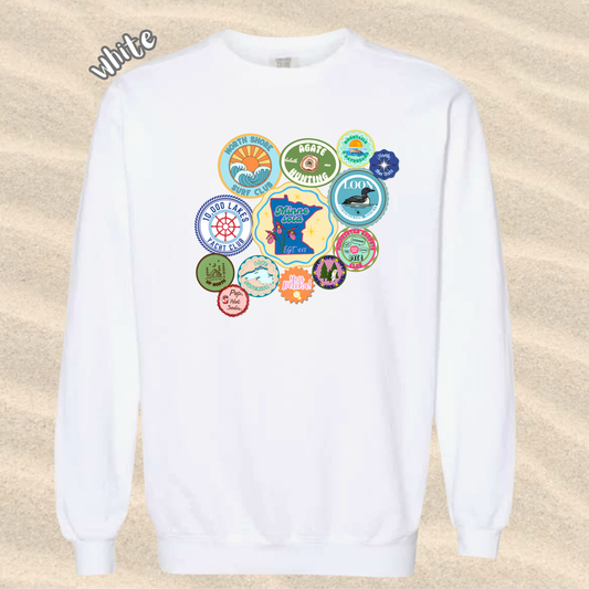 the ADULT MN SUMMER STICKER crewneck