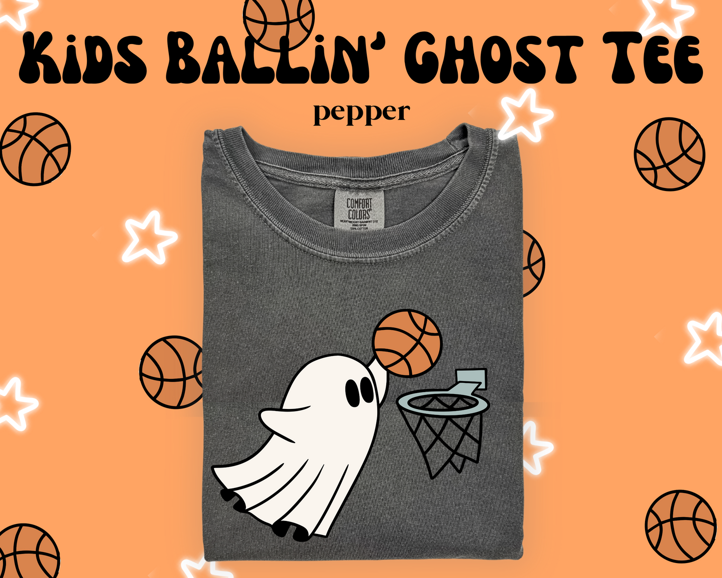 the BALLIN' GHOST tee