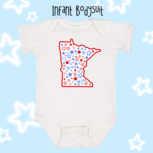 the INFANT MN ALL-STAR bodysuit