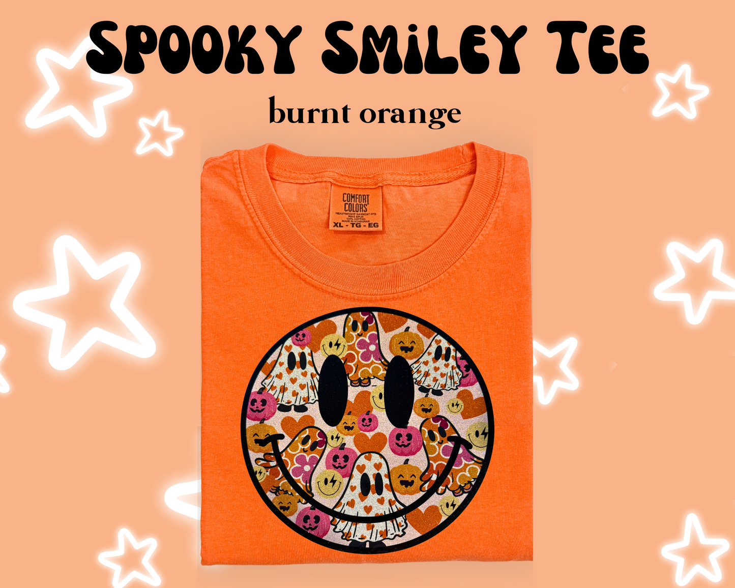 the SPOOKY SMILEY tee