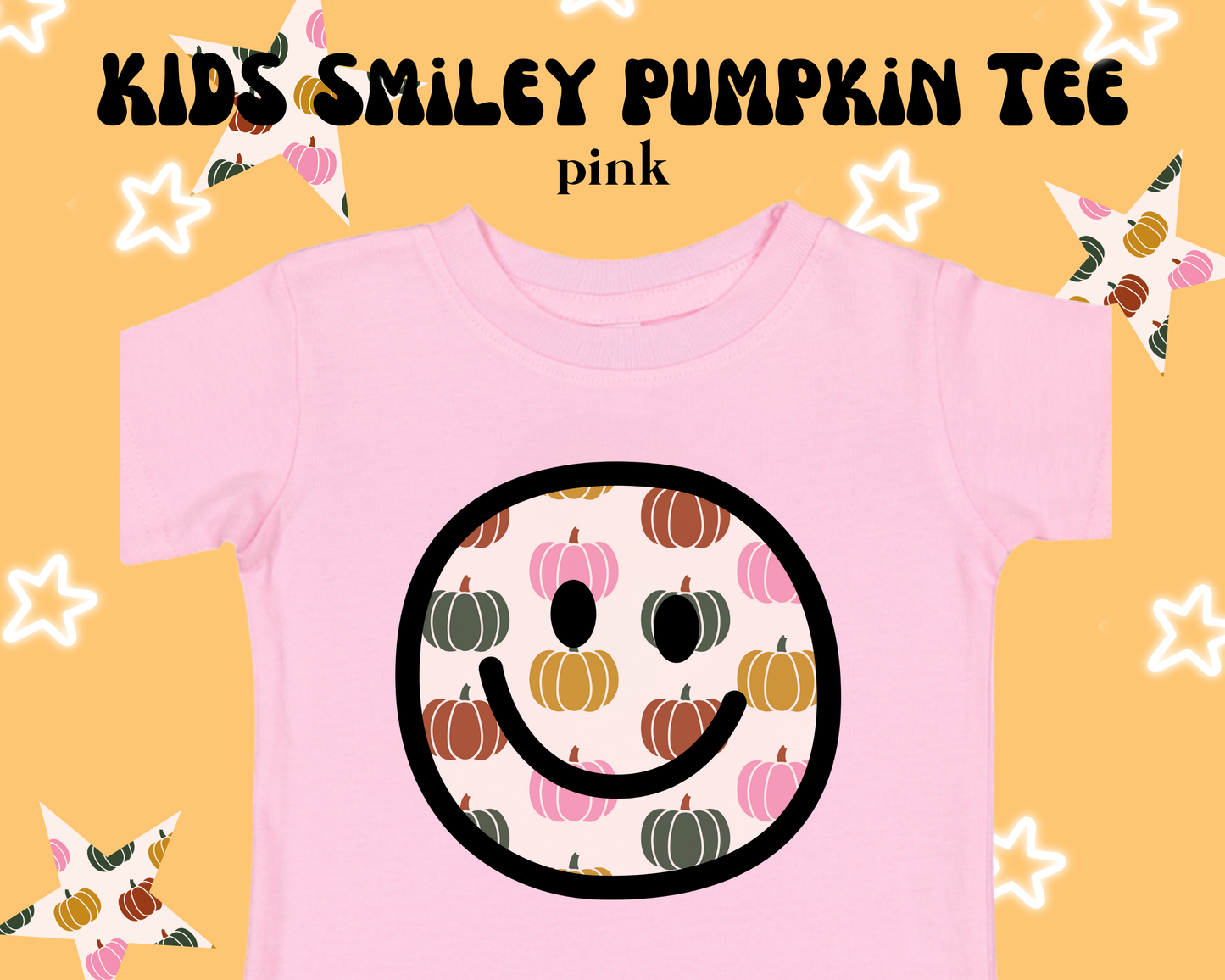 the KIDS SMILEY PUMPKIN tee
