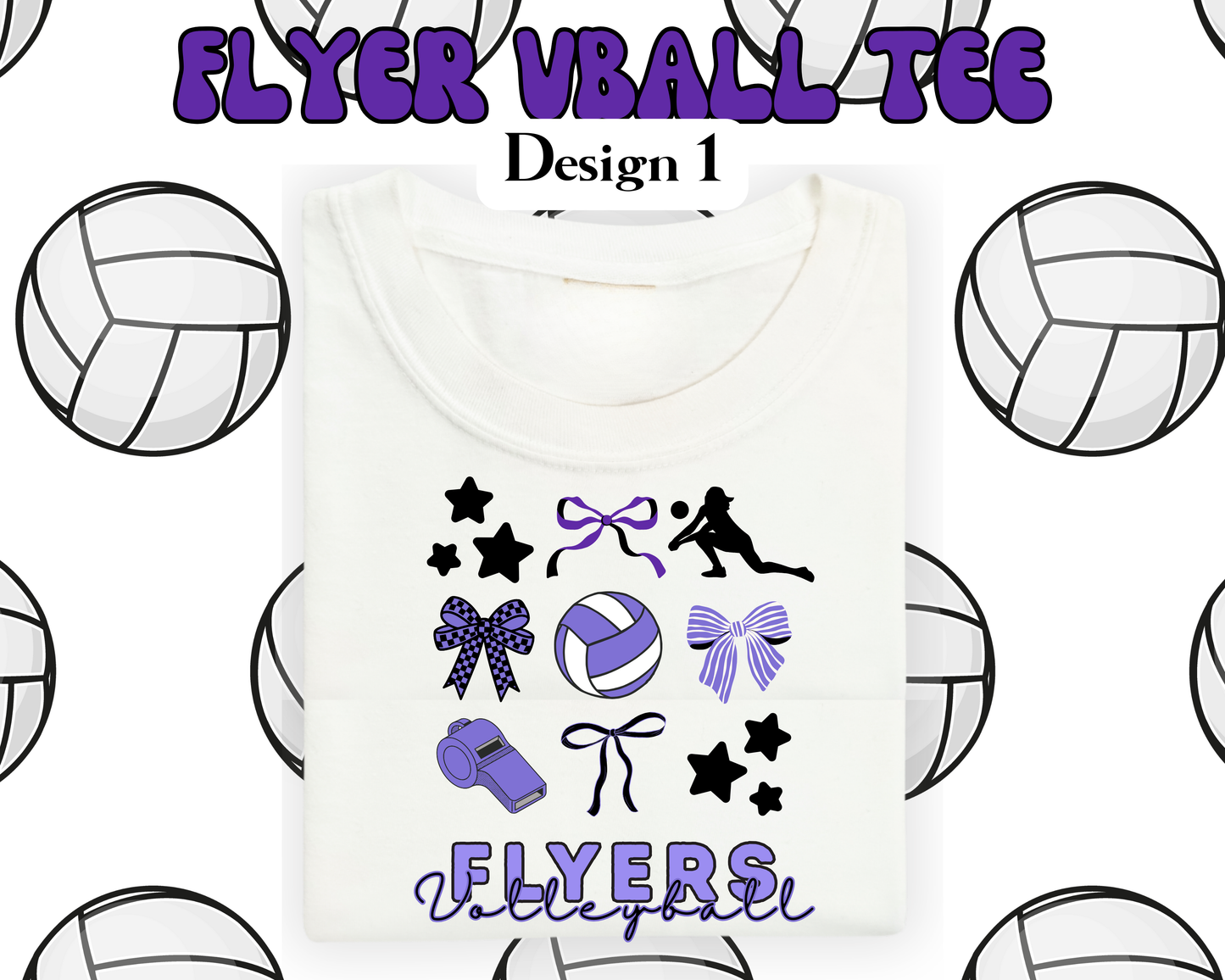 the LF FLYERS VOLLEYBALL tee
