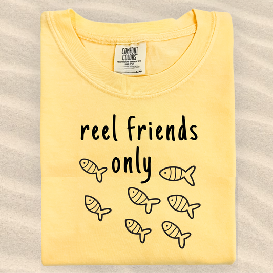 the KIDS REEL FRIENDS ONLY tee