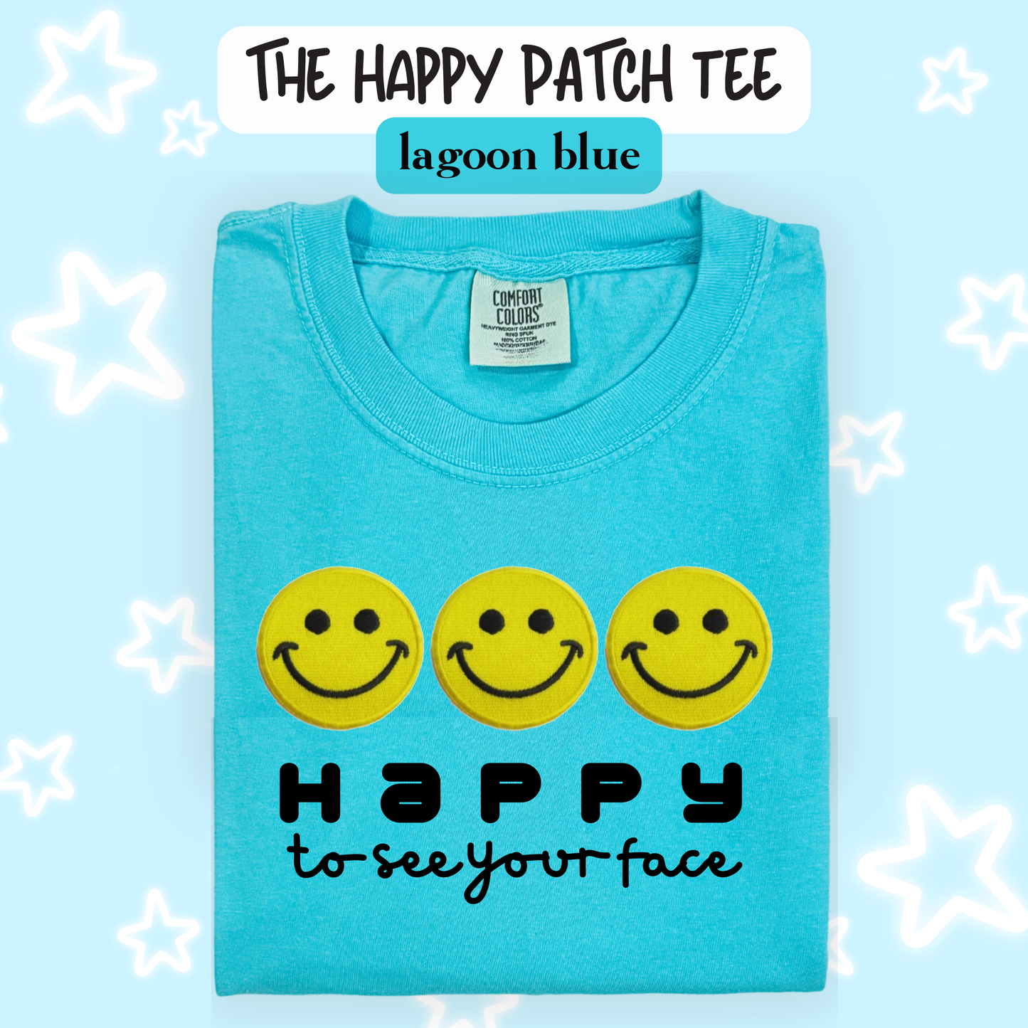 the HAPPY PATCH tee