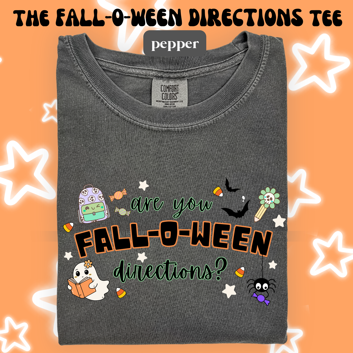 the FALL-O-WEEN DIRECTIONS tee