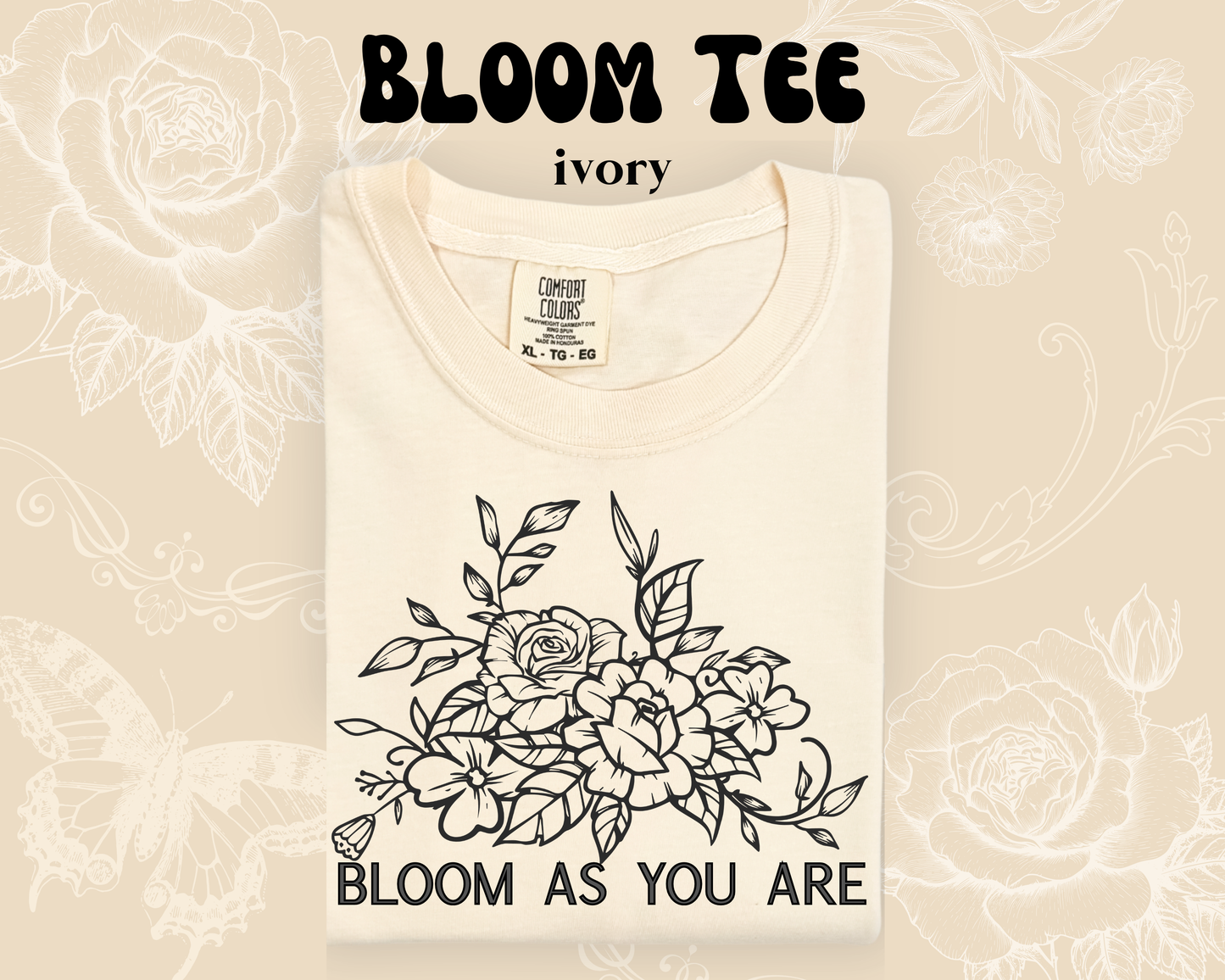 the BLOOM tee