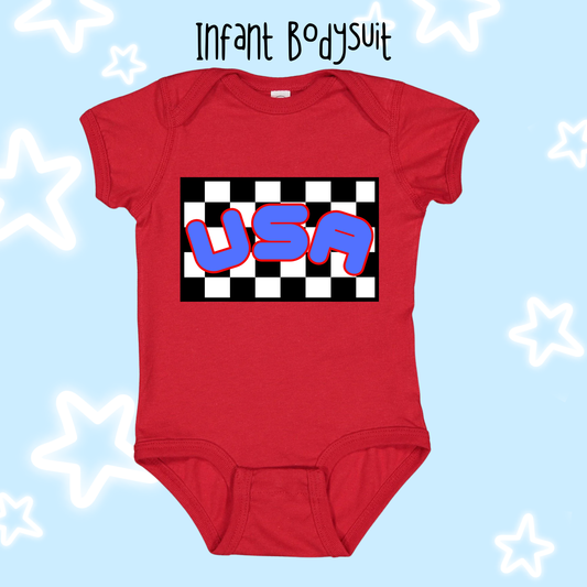 the INFANT RAD IN THE USA bodysuit