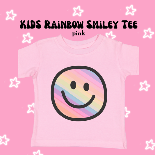 the KIDS RAINBOW SMILEY tee