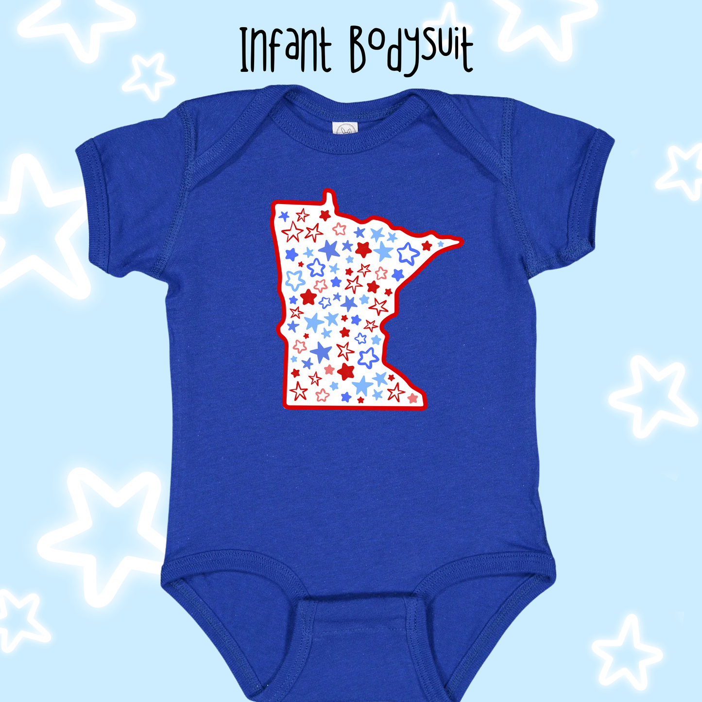 the INFANT MN ALL-STAR bodysuit