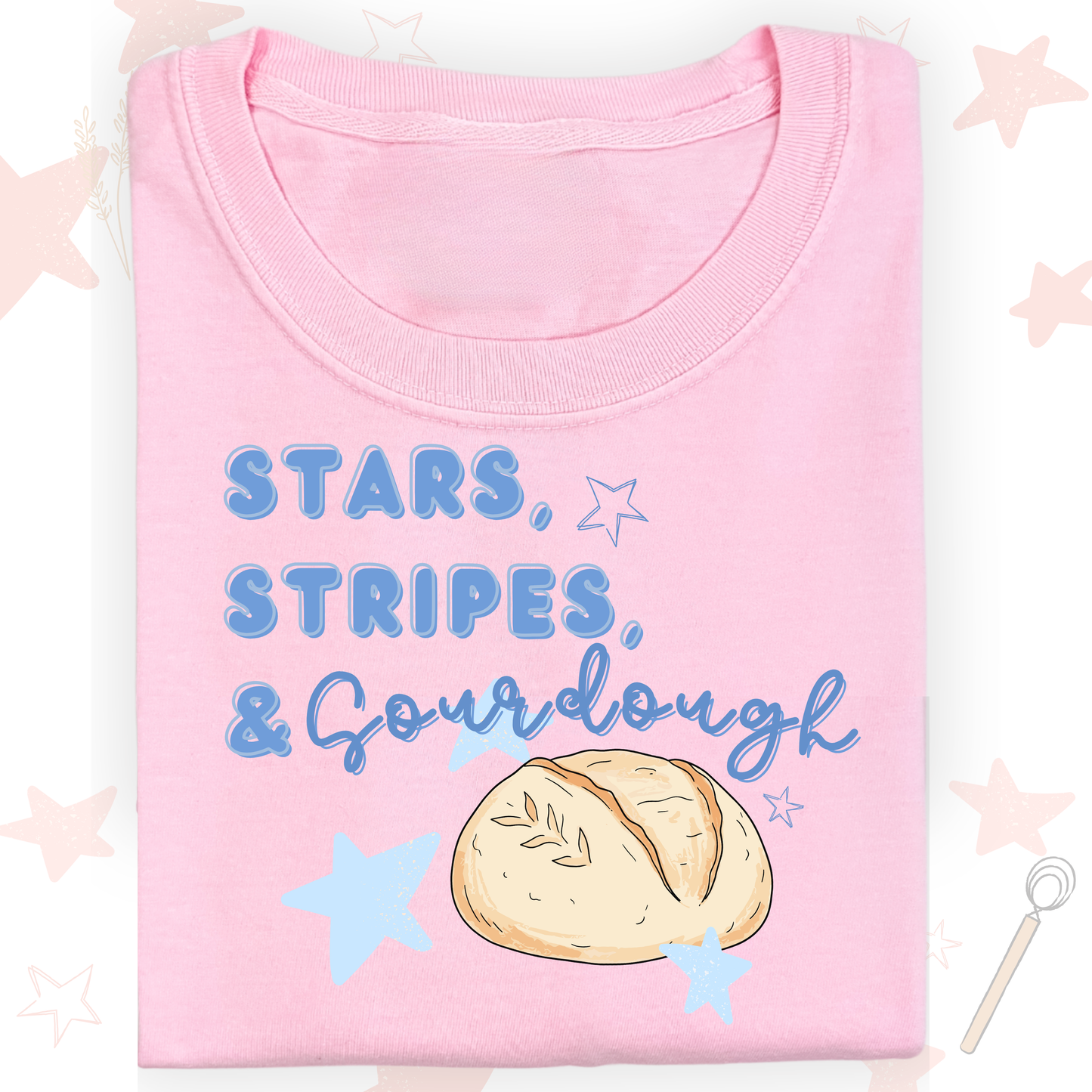 the ADULT STARS, STRIPES, & SOURDOUGH tee
