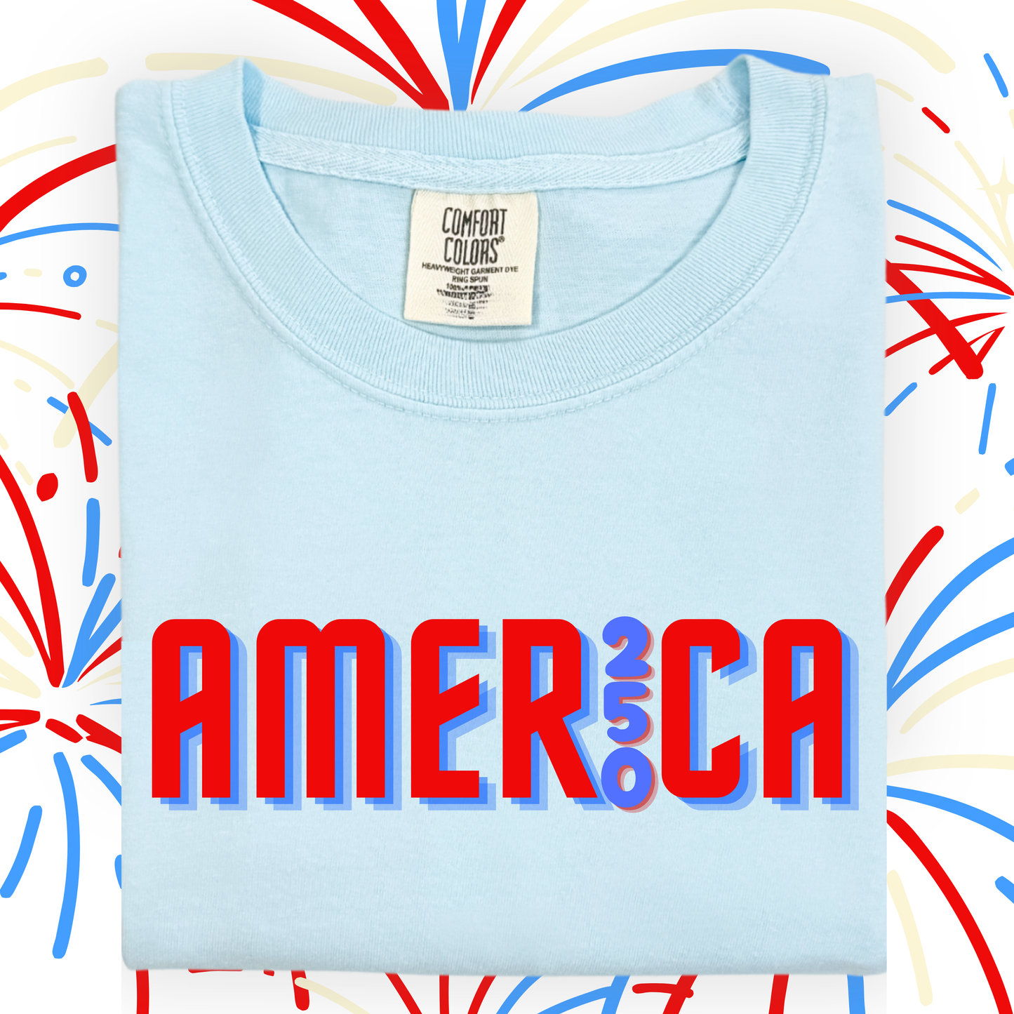 the ADULT 2026 AMERICA'S 250th ANNIVERSARY tee