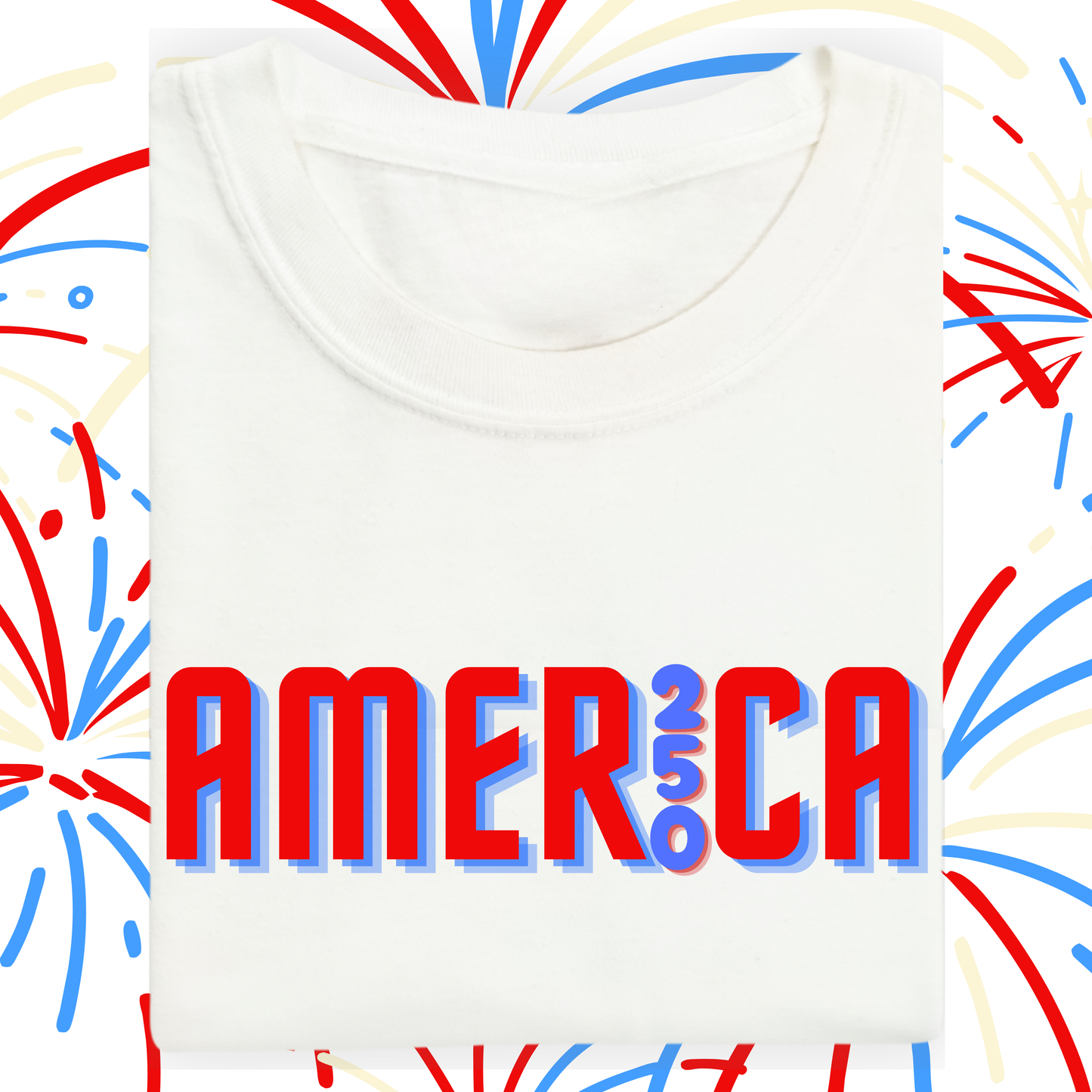 the ADULT 2026 AMERICA'S 250th ANNIVERSARY tee