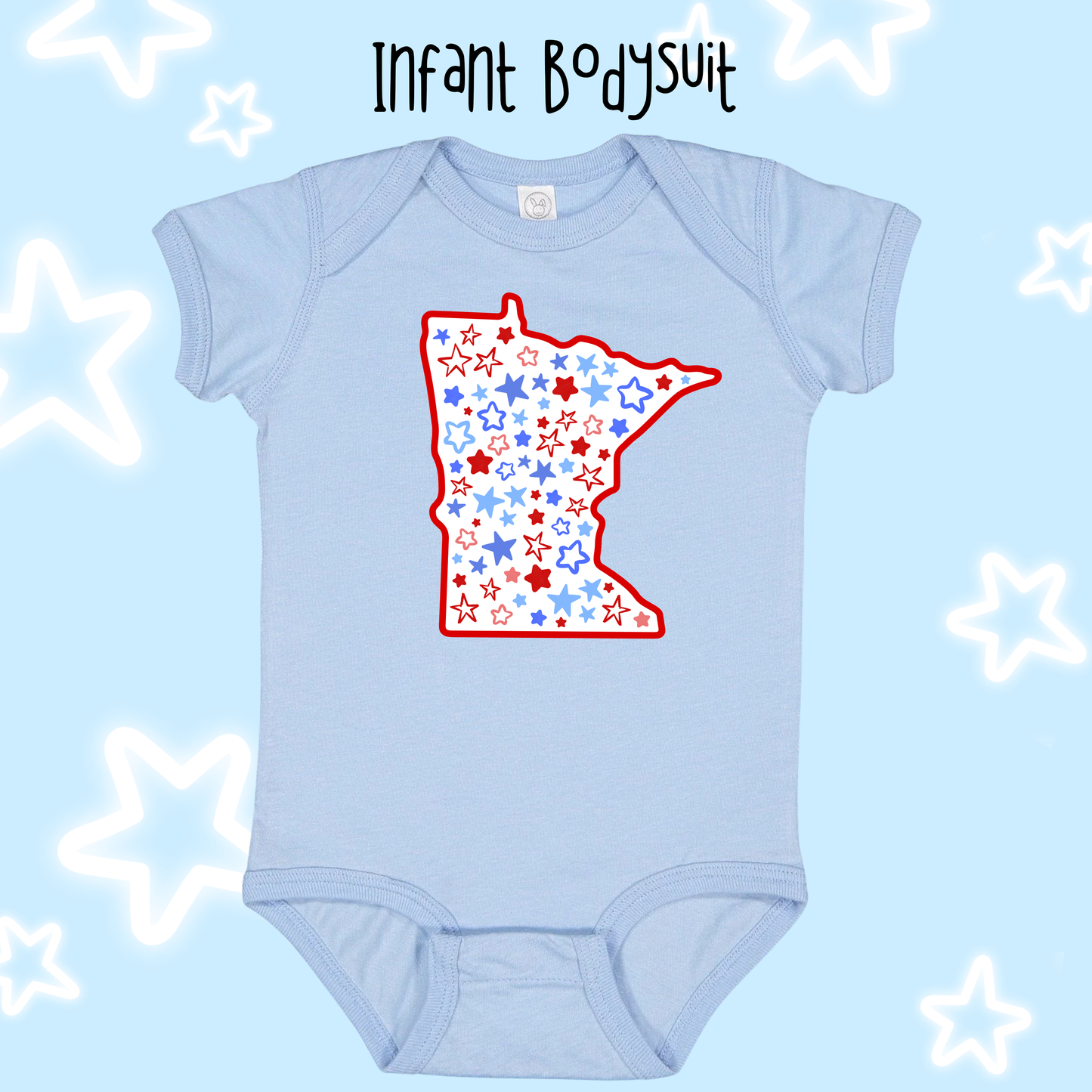 the INFANT MN ALL-STAR bodysuit