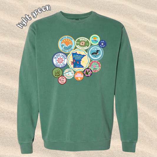 the ADULT MN SUMMER STICKER crewneck