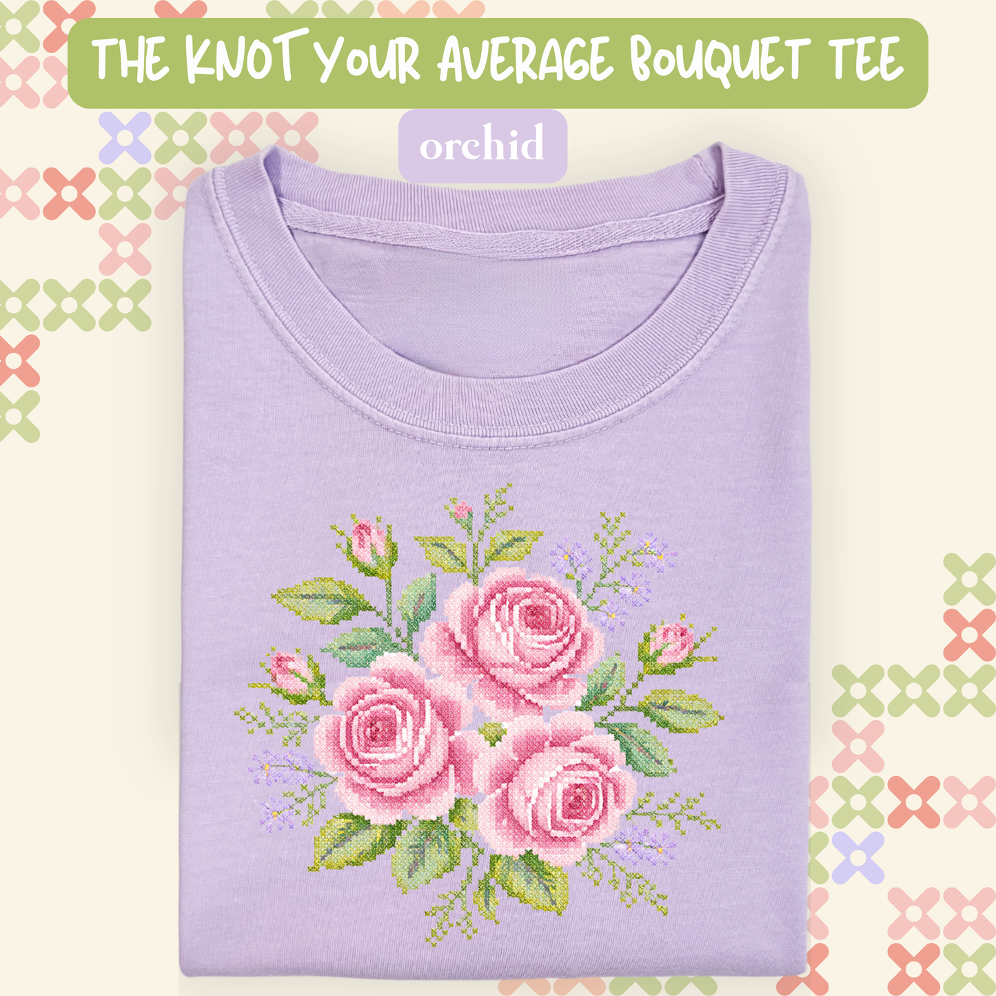 the KNOT YOUR AVERAGE BOUQUET tee